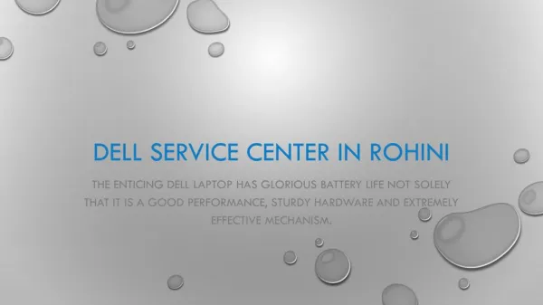 Dell Service Center in Rohini