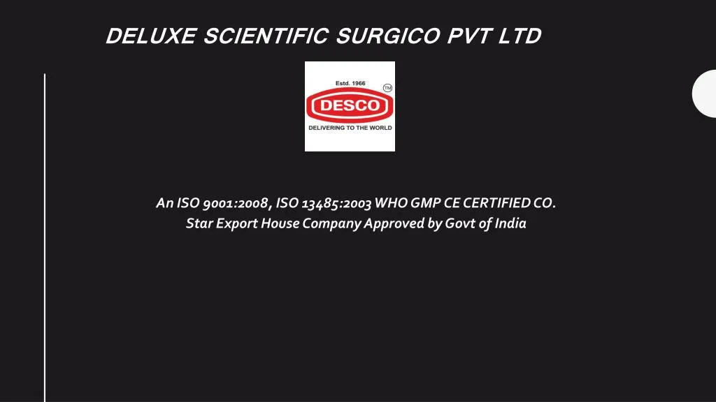 deluxe scientific surgico pvt ltd