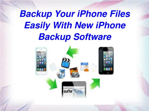 How To Bakup iPhone Contacts|SMS|Emails|Photos And Other Contents Easily