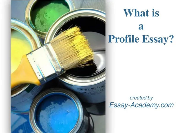 What is a Profile Essay