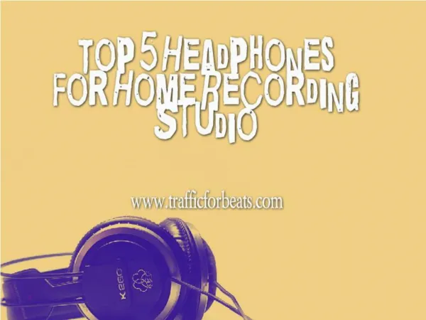 Top 5 Headphones For Studio Recording