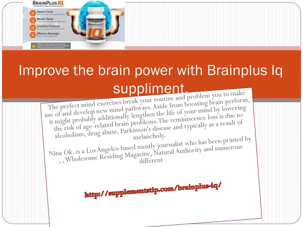 improve the brain power with brainplus iq suppliment