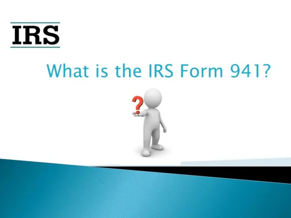 Get Knowledge about IRS Tax Form 941