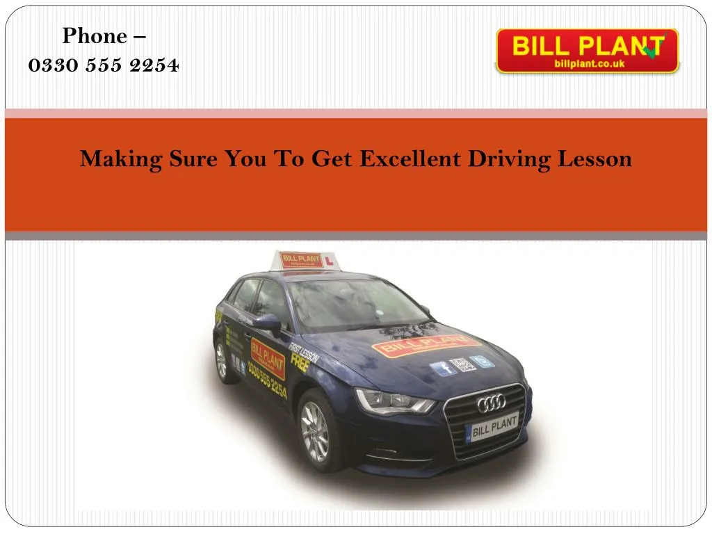 making sure you to get excellent driving lesson