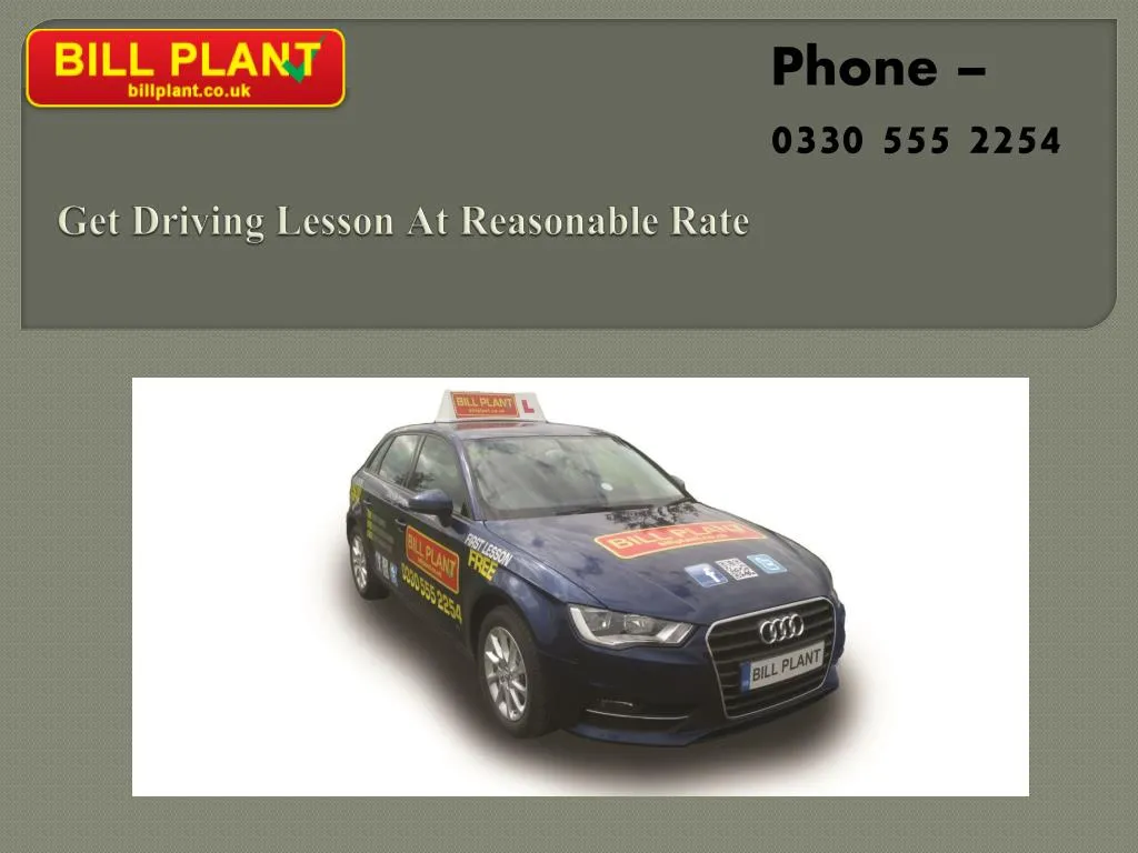 get driving lesson at reasonable rate