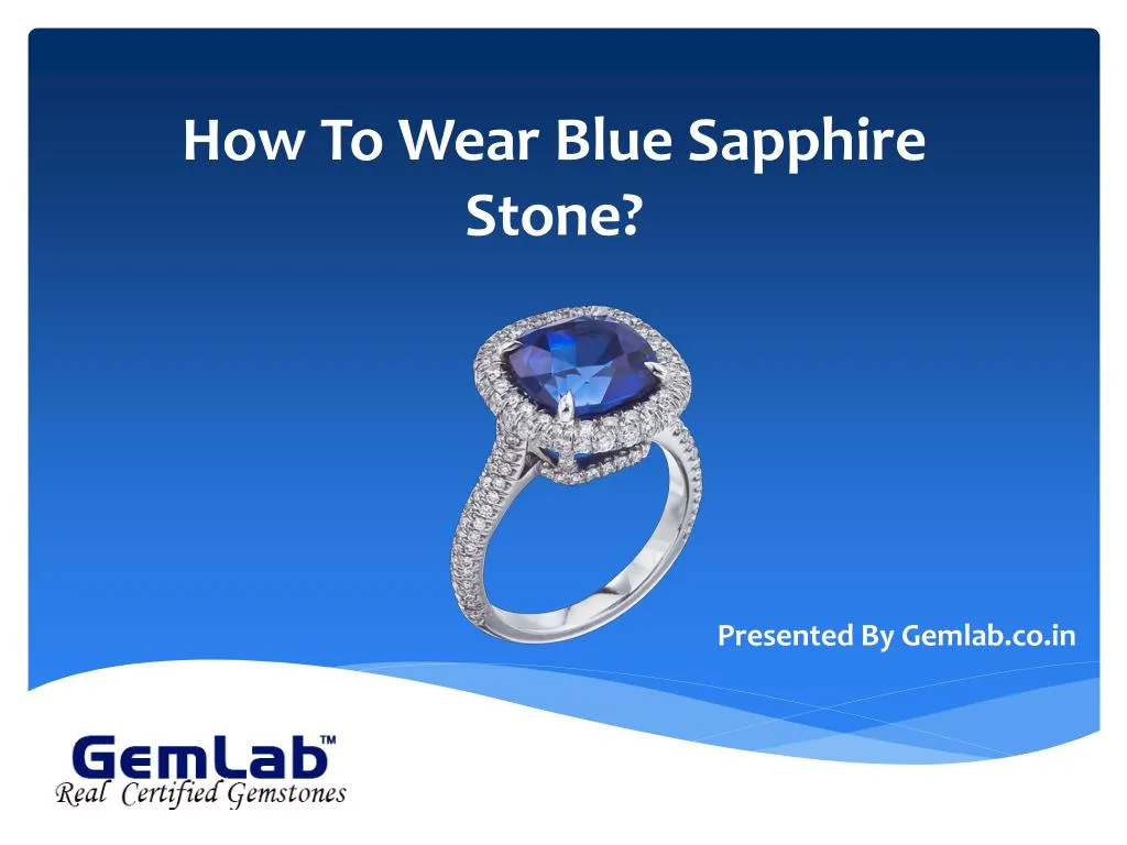 how to wear blue sapphire stone