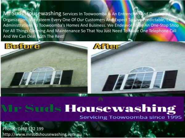 Mr Suds House Washing Services Toowoomba
