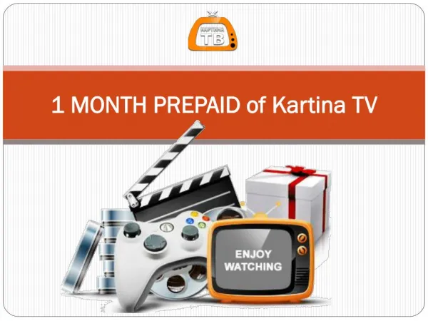 1 MONTH PREPAID of Kartina TV