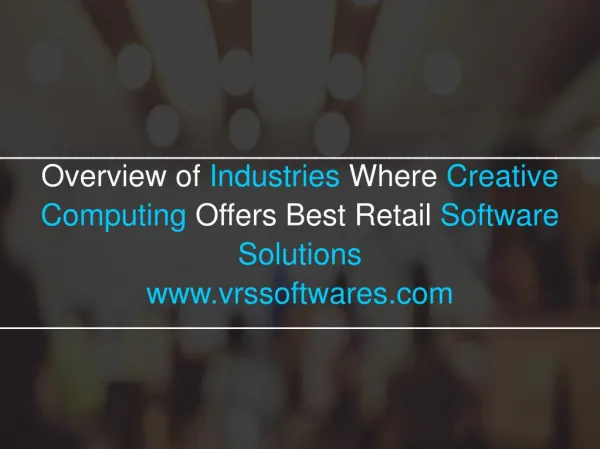 VRS Retail Software for your Big or Small Business