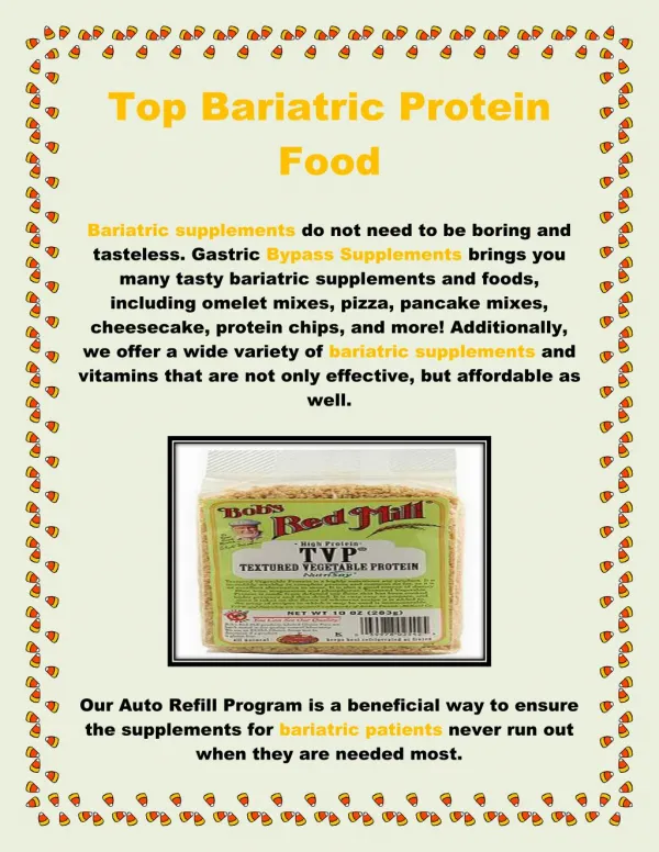 Top Bariatric Protein Food