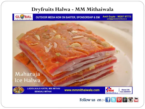 Dryfruits Halwa - MM Mithaiwala