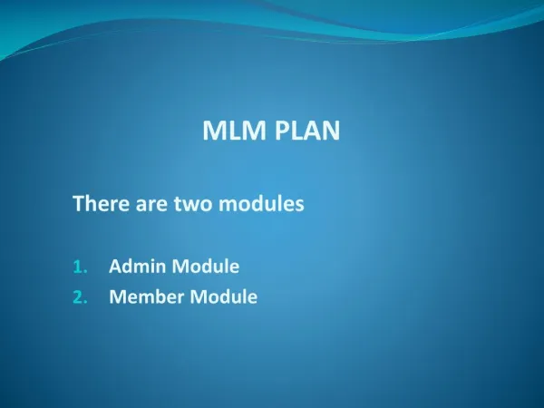 Career Plan MLM Software, Sunflower Plan MLM Software, Generation Plan MLM Software