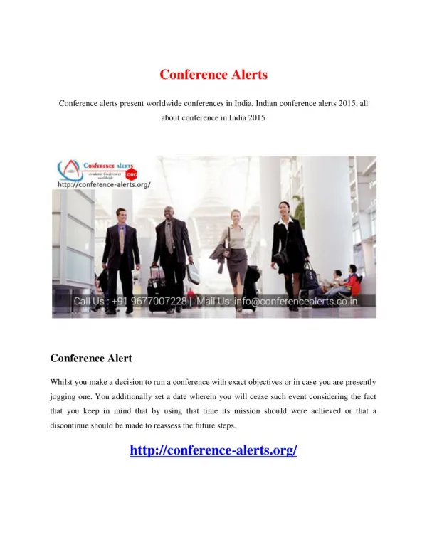 Conference Alerts