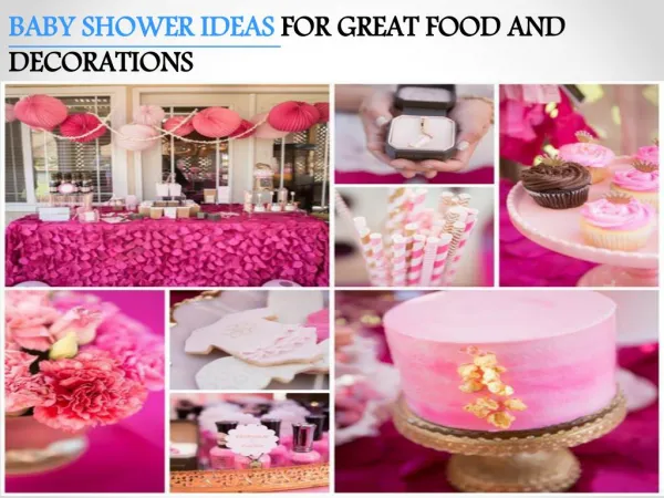 BABY SHOWER IDEAS FOR GREAT FOOD AND DECORATIONS