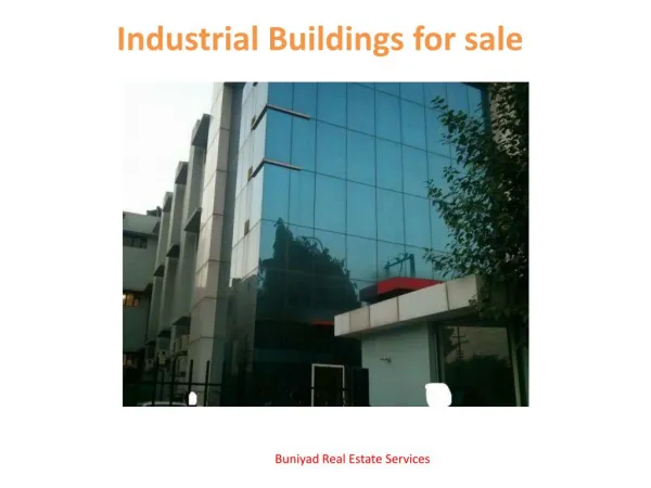 Industrial Buildings for sale in noida