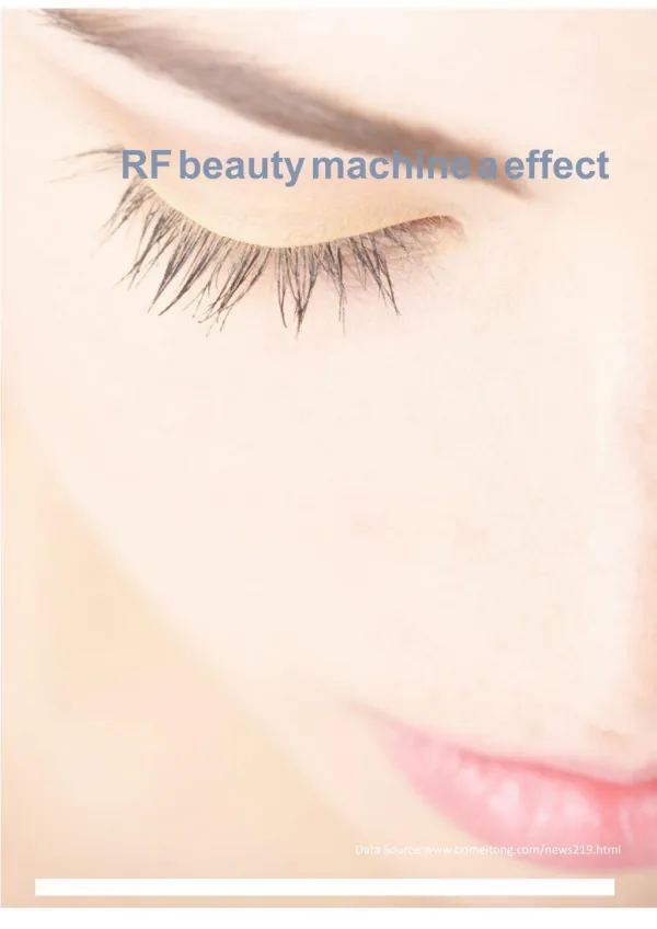 Rf beauty machine