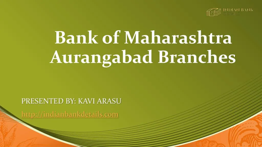 bank of maharashtra aurangabad branches