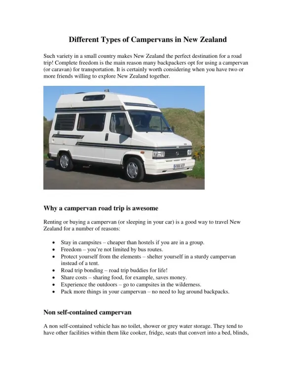 Cheap van hire New Zealand
