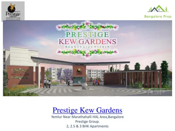 prestige Kew Gardens Speioncificat