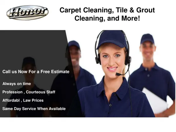 Carpet Cleaning, Tile & Grout Cleaning