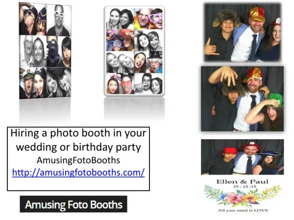 Hiring a photo booth in your wedding or birthday party
