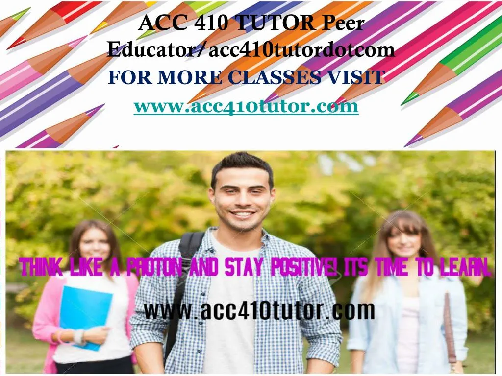 for more classes visit www acc410tutor com