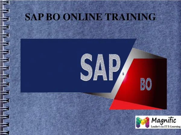 Sap bo online training Canada