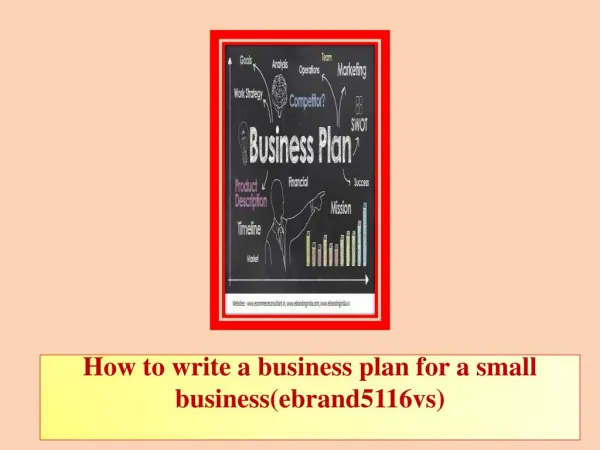 How to write a business plan for a small business