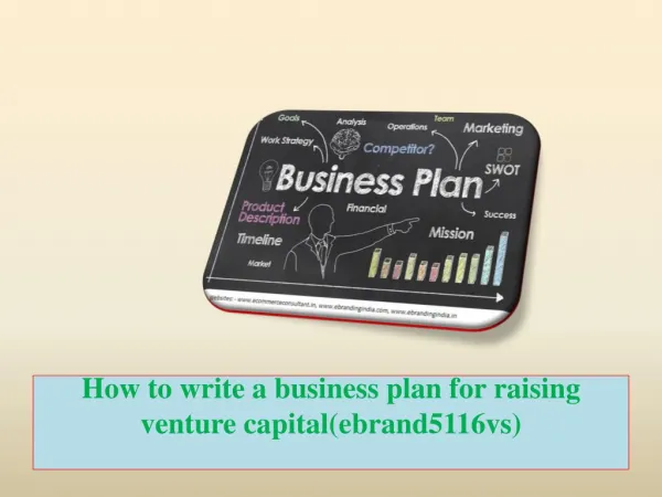 How to write a business plan for raising venture capital