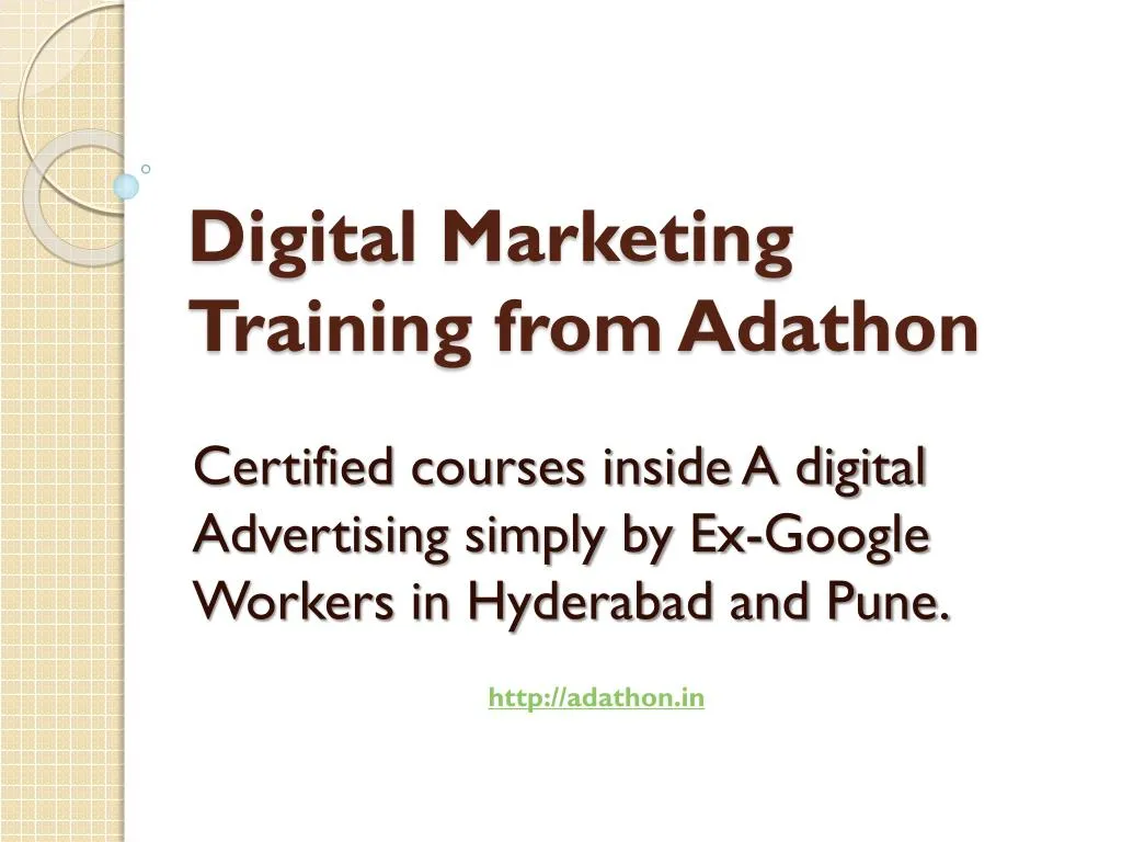 digital marketing training from adathon
