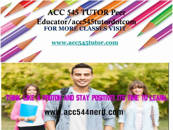 ACC 544 NERD Peer Educator/acc544nerddotcom