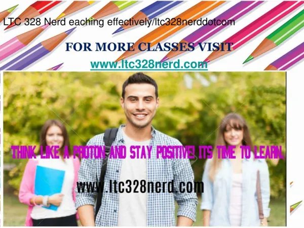 LTC 328Nerd eaching effectively/ltc328nerddotcom