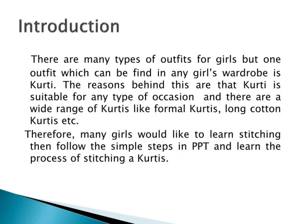 How to stitch kurtis at home
