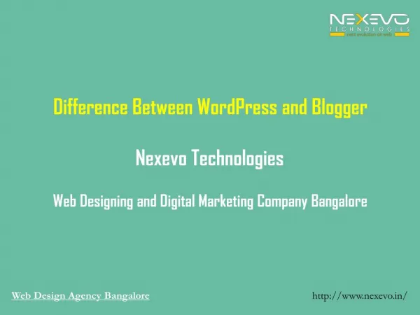 Difference between WordPress and Blogger