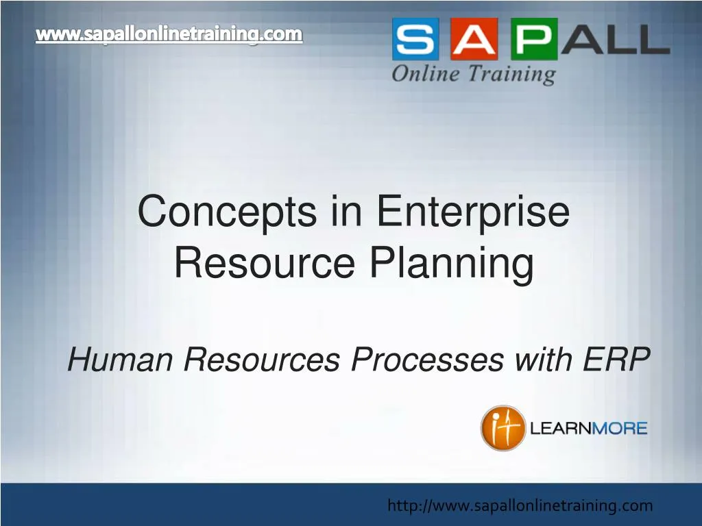 concepts in enterprise resource planning