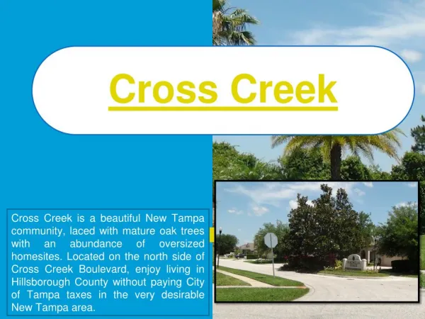 Cross Creek Homes For Sale