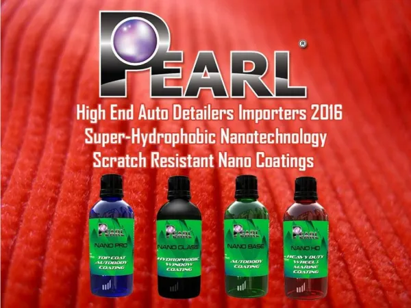 Pearl Nano Coatings - Be Different - Rock it Like Never Before