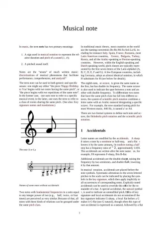 Musical note - slide 1