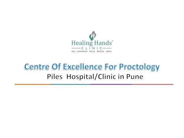 Piles treatment in Pune : Healing Hands Clinic