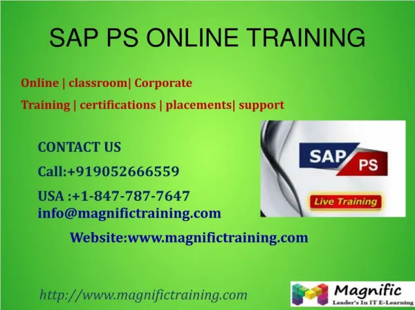 SAP PS ONLINE TRAINING IN UK|US