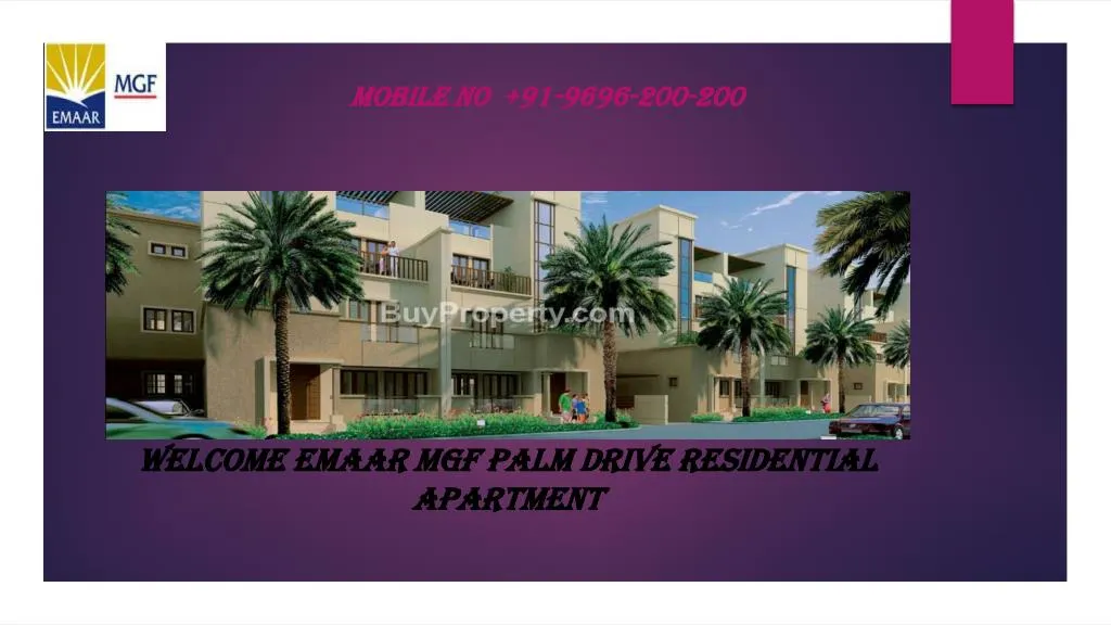 welcome emaar mgf palm drive residential apartment