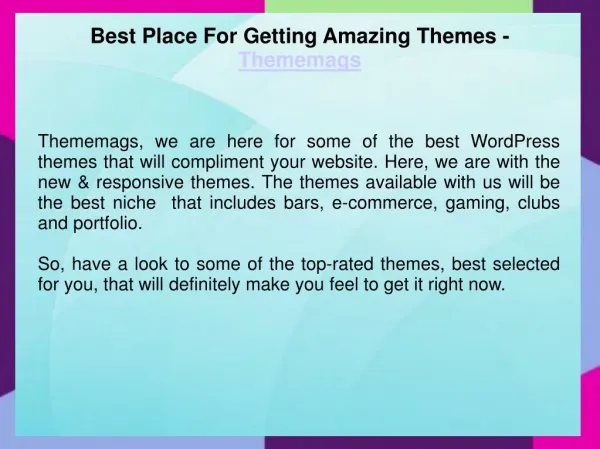 Best WordPress Themes | ThemeMags
