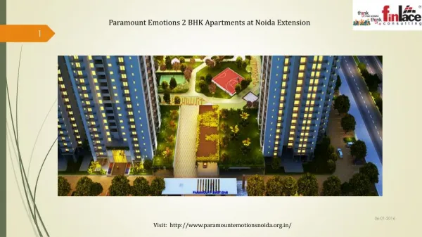 Paramount Emotions lavish homes at Noida Extension