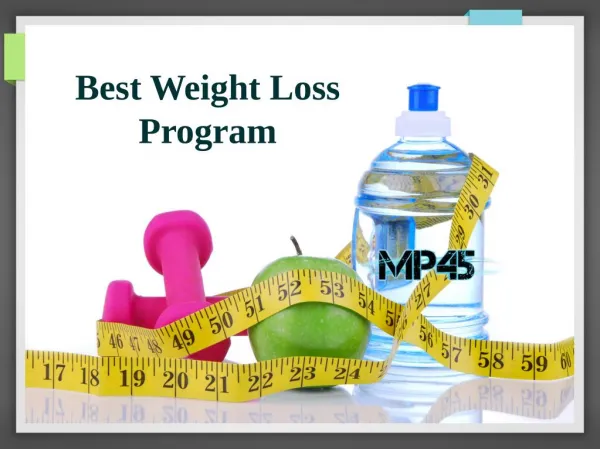 Best Weight Loss Program