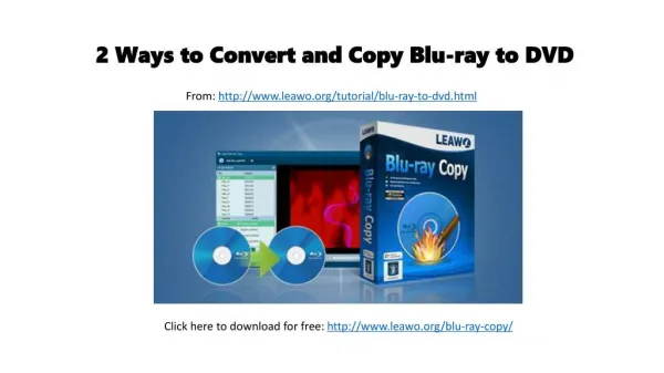 2 ways to convert and copy blu ray to dvd