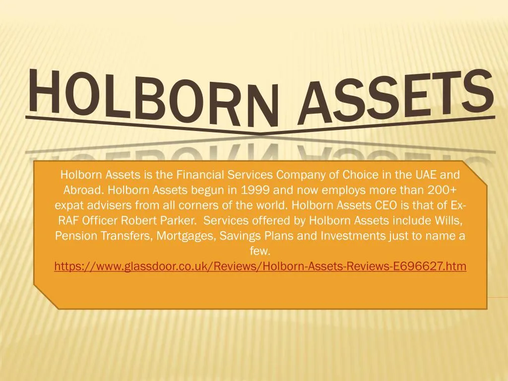 holborn assets