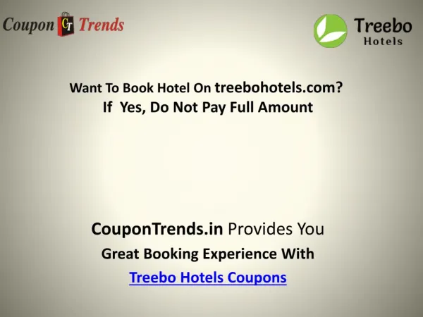 treebo hotels Coupons: Discount Coupon, Promo Codes, Deals & Offers