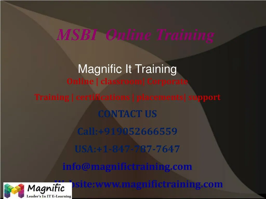 msbi online training