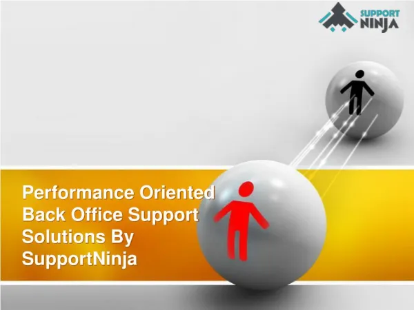 Performance Oriented Back Office Support Solutions By SupportNinja