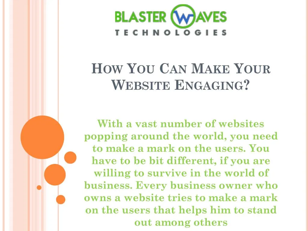 how you can make your website engaging